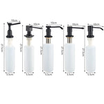 distributeur savon liquide noir mat acier inoxydable main moderne kitchen sink 250ml abs