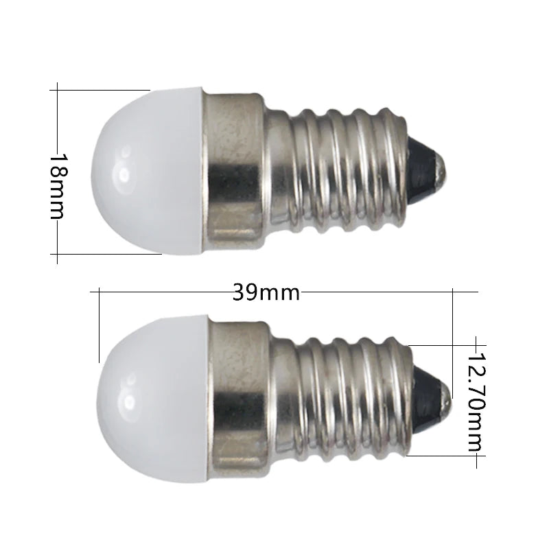 ampoule led 1w e14 12v 24v blanc chaud 50000h globe moderne 2700k 360deg