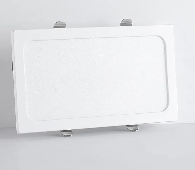 plaque led moderne noir blanc 12w 18w 24w clips métalliques opacité 10x20cm