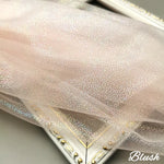 tissu polyester tulle pailleté rose clair blanc gris vert moderne décoration bricolage accessoire couture