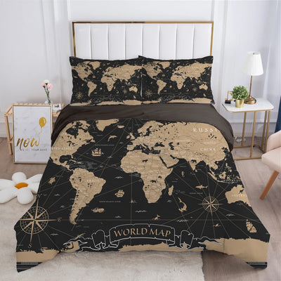 Parure de lit 240x260 en microfibre design cartoon sur un lit king