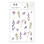 fleurs séchées décoratives naturelles adhésives transparentes variées sacs enfants papeterie mignonne