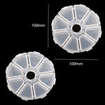 boîtes rangement bijoux transparentes modernes 24 compartiments clips pratiques écologiques