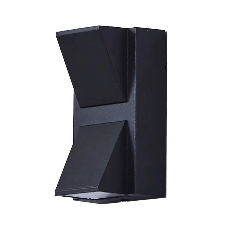 applique murale led impermeable exterieur jardin veranda 5w 10w noir geometrique contemporain