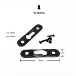 plaques fixation vis or argent noir modernes 10pcs 25pcs