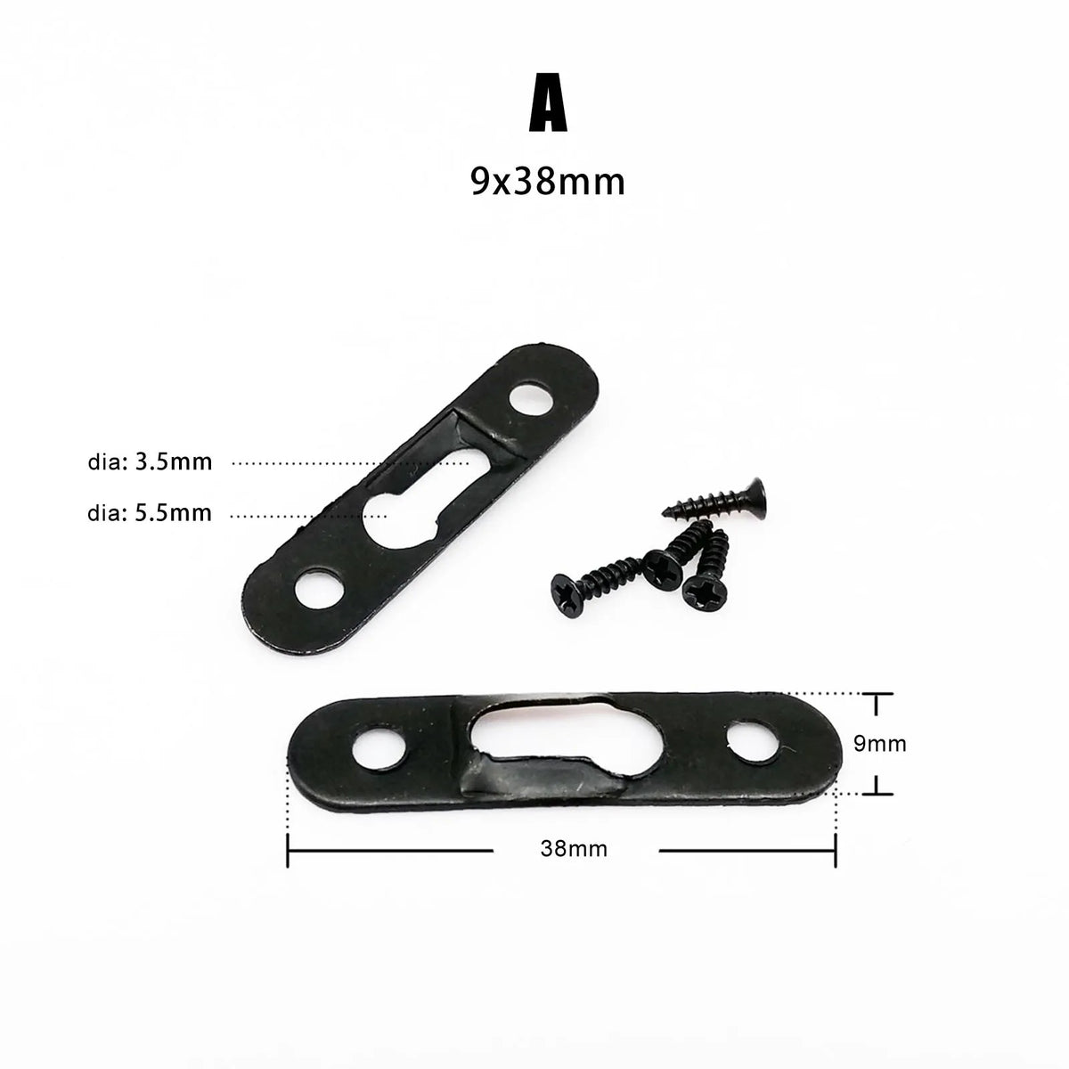 plaques fixation vis or argent noir modernes 10pcs 25pcs