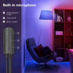 Ruban LED installé derrière tête de lit
