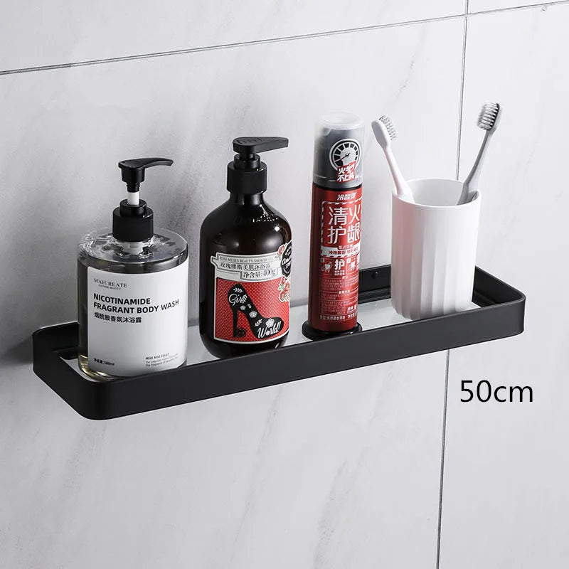 étagères murales modernes vis fixées blanc noir 20cm 50cm variées