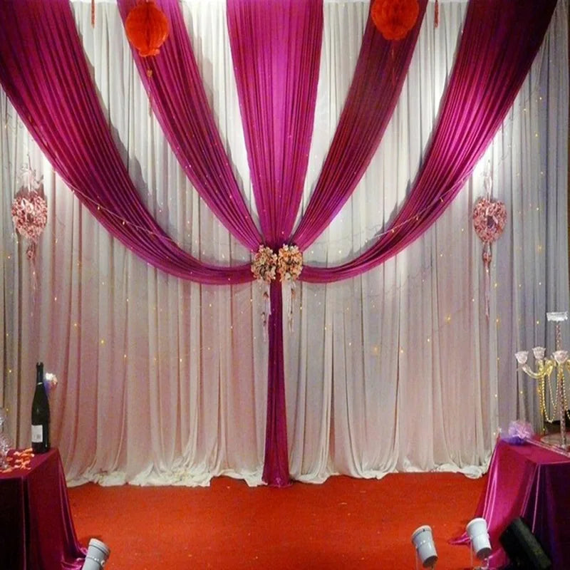 structure décoration argentée bleue moderne mariage anniversaire événement transparente fixations métalliques