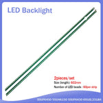 bande led vert 60 led 602mm moderne connecteur extrémités opaques télévision monitor