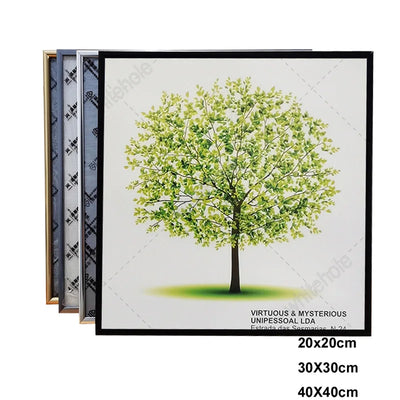 Cadre photo aluminium 20x20 cm noir sur mur blanc