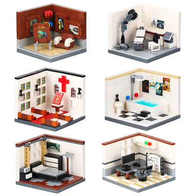 Set de briques MOC salle de bain moderne vue de face