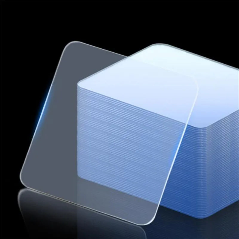 protection luminaire adhésive transparente moderne sans trace auto collante 6x6cm