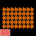 autocollants étoiles lumineuses vert fluo bleu fluo orange fluo marron jaune fluo simples résistants