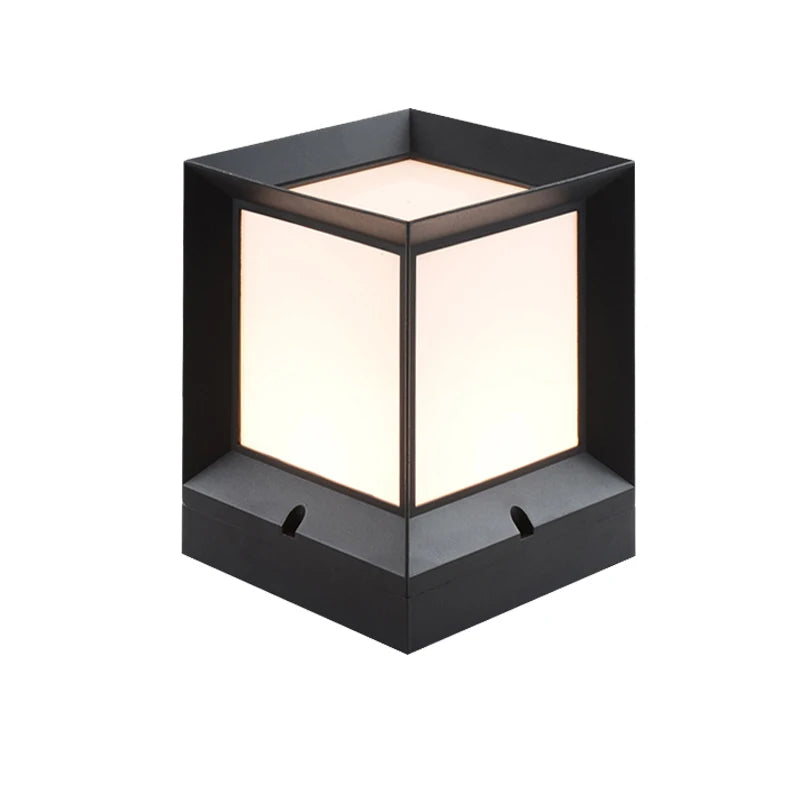 lampe solaire contemporaine noir blanc translucide fixée mur cuisine salle chambre entrée