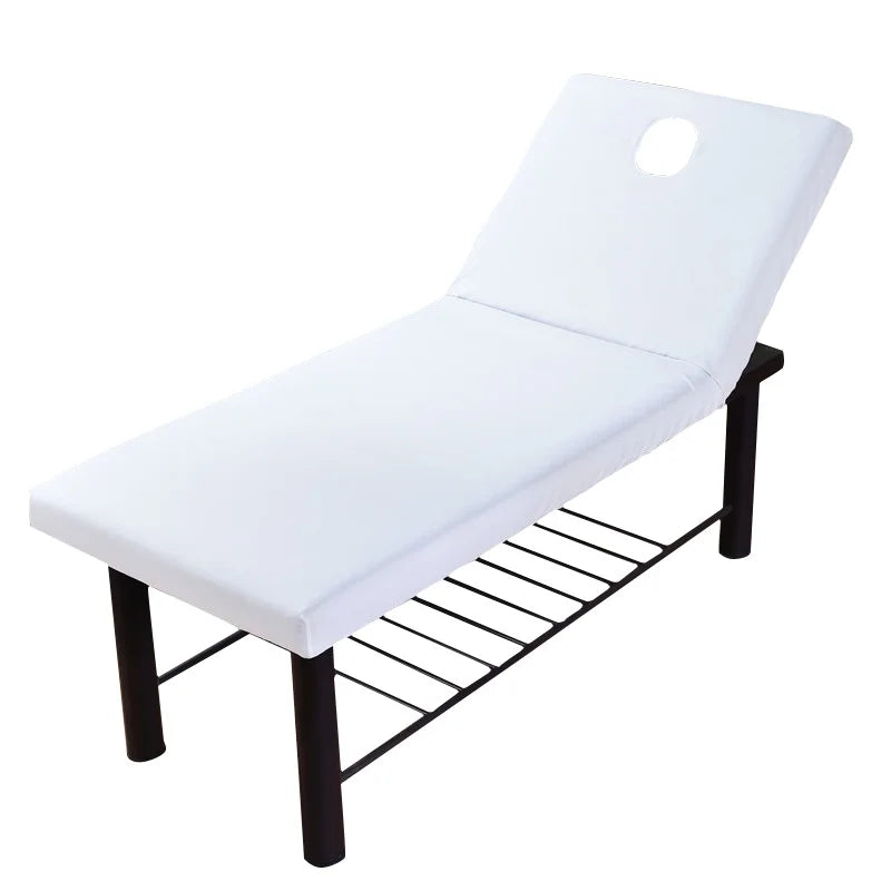 lit massage pliable moderne pieds solides coussin amovible couleur rose blanc gris clair marron