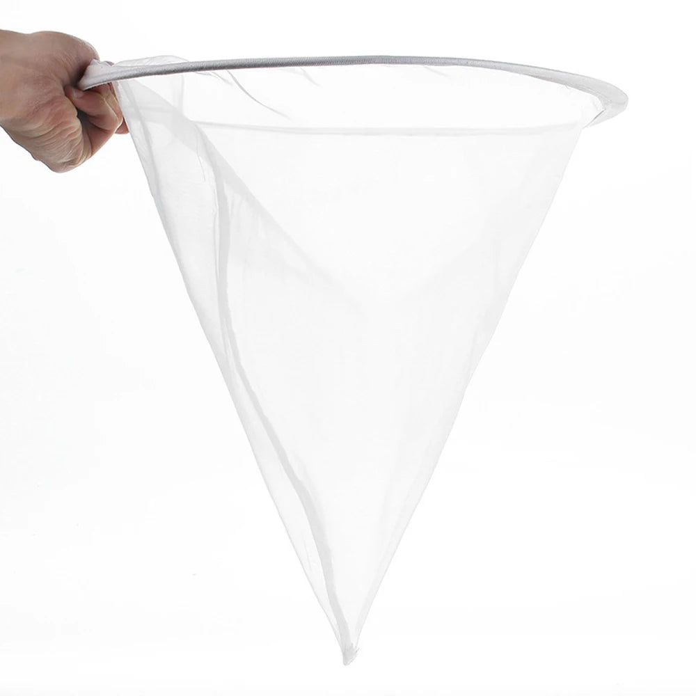 filtre miel conique nylon blanc tissu texturé gaze apiculture utilitaire industrielle