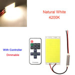 panneau led 12v 15w 1500lm blanc jaune moderne télécommande lumière travail