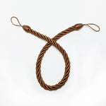 corde rideaux moderne or gris anneaux torsadée polonais accessoires décoration maison