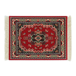 tapis sol persan motif floral classique franges décoration intérieur maison