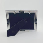 cadre photo argenté décoratif élégant support triangle arrière 4x6 5x7 8x10