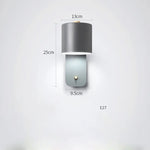 lampe murale moderne led réglable gris vert chambre salon entrée étude chambre coucher