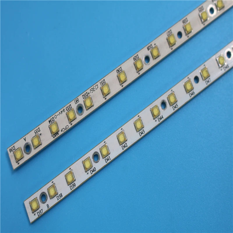 ruban led blanc points lumineux jaunes moderne connecteur extrémités led 36 blancs