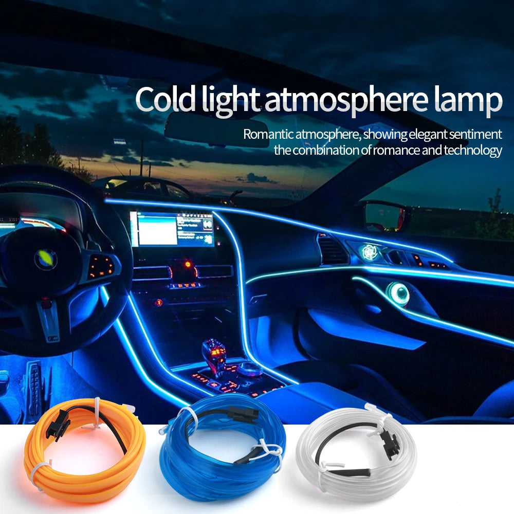 Bande lumineuse multicolore pour décoration intérieure voiture