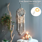 attrape rêves boho macramé franges chambre enfant décoration nordique moderne mascotte textile