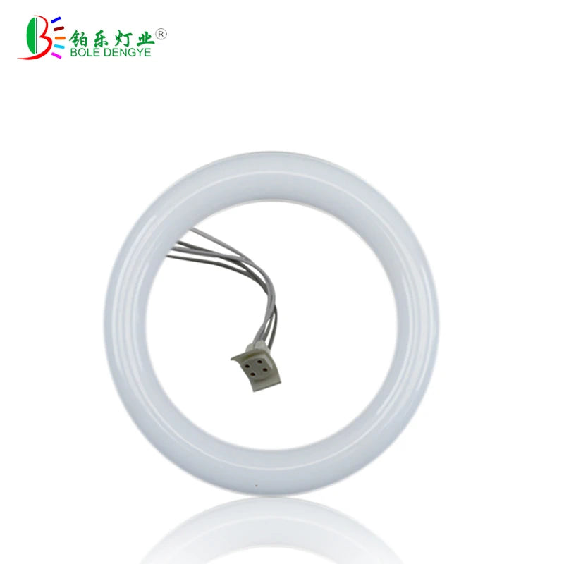 Lampe LED circulaire T9 jaune pour ambiance chaleureuse
