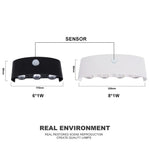 lampe murale led moderne blanc sensibilité mouvement étanche réglable intérieur extérieur