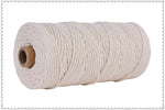 corde macramé coton torsadé mm décoration artisanale rustique fait main textile maison