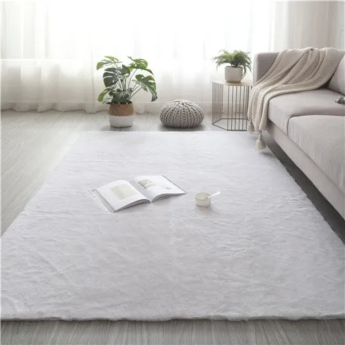 tapis noir velours moelleux moderne salon chambre unicolore polypropylène lavableextérieurintérieur