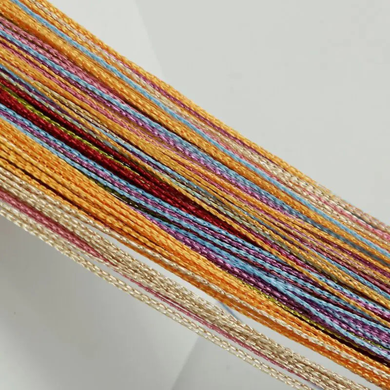 rideaux multicolores franges verticales bohèmes modernes porte salon 100cmx200cm polyester translucides