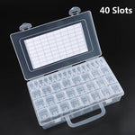 boîtes rangement transparentes compartiments modernes poignée pratique 32pcs 40pcs 48pcs 56pcs 64pcs