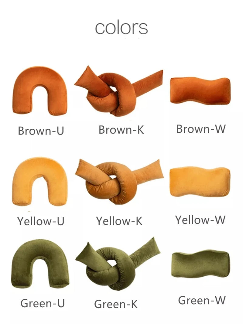 coussins décoratifs vert orange unis modernes confortables amovibles lavables adultes