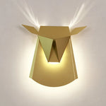applique murale moderne forme cerf doré luminaire décoration chambre couloir salle manger led blanc