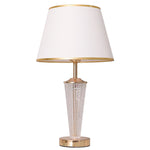 Lampe de chevet en verre avec interrupteur à 2 boutons