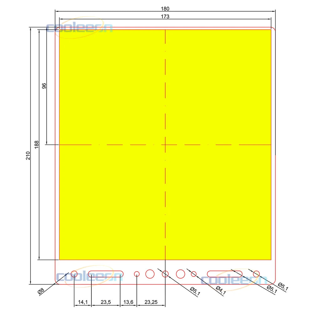 panneau led blanc moderne 180x173mm clips câble adaptateur secteur