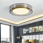 lampe moderne or noir brillante surface métal cuivre led éclairage quotidien rondSizeMode=14words