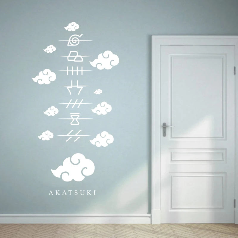 autocollant mural vinyle moderne noir blanc motifs géométriques chambre enfant décoration simple minimaliste