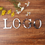 lettre acrylique miroir argentée autocollante décoration murale alphabet moderne fête mariage maison diy