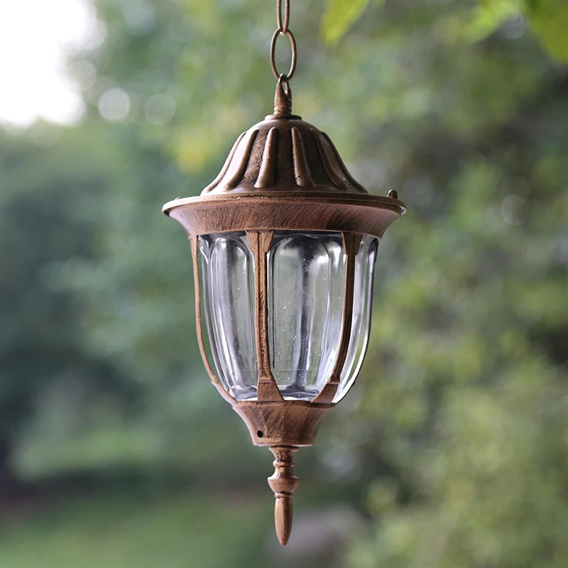lampe suspendue bronze noir transparente classique rayures verticales salon chambre hall echangement ampoule echangable