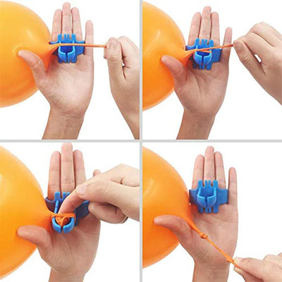 Clip à ballon plastique rouge pour décoration anniversaire