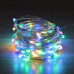 guirlande lumineuse led 5m 10m 20m blanc chaud télécommande modes festive moderne