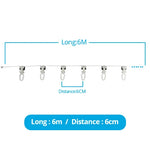 rideau blanc transparent moderne clips fenêtre 2m 4m 6m 8m