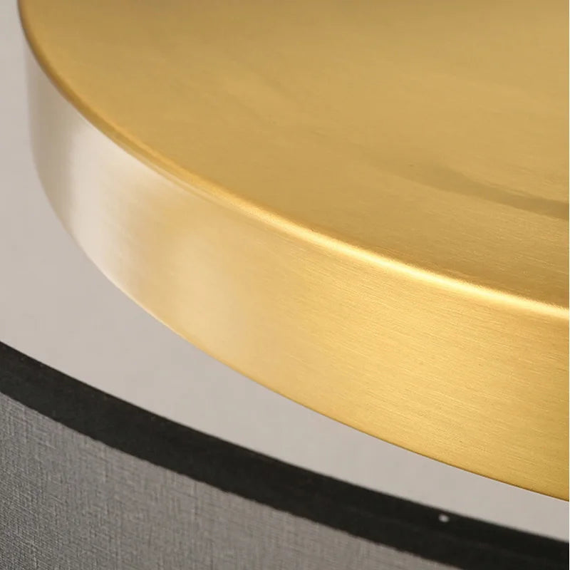 lampe moderne or noir brillante surface métal cuivre led éclairage quotidien rondSizeMode=14words