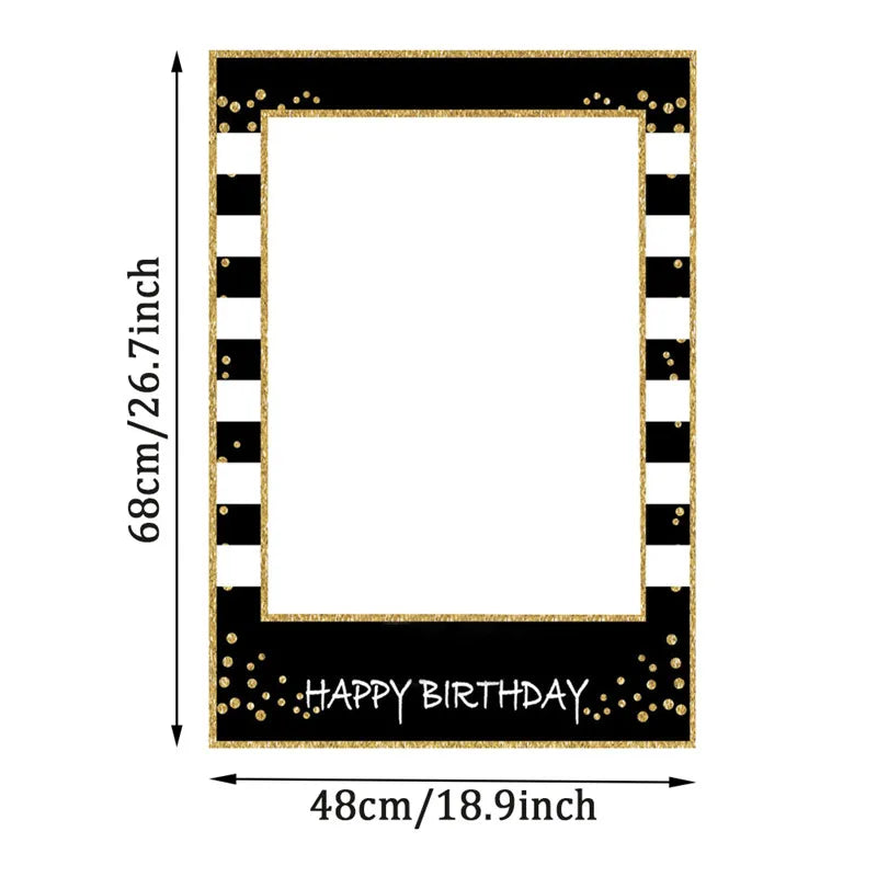 Cadre photo multicolore pour fête joyeuse