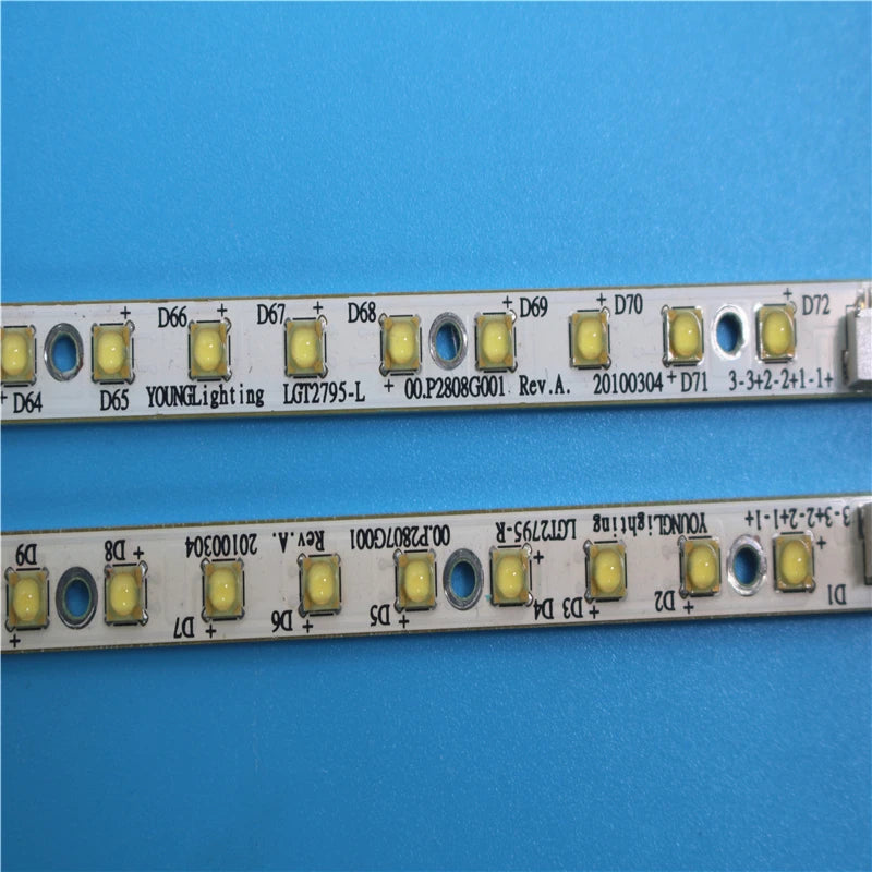 ruban led blanc points lumineux jaunes moderne connecteur extrémités led 36 blancs