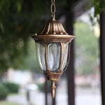 lampe suspendue bronze noir transparente classique rayures verticales salon chambre hall echangement ampoule echangable